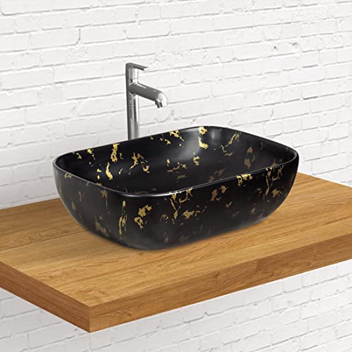 Designer Table Top Wash Basin for Bathroom Multicolor Rectangle WT-WIS-031 (Matt)-WA