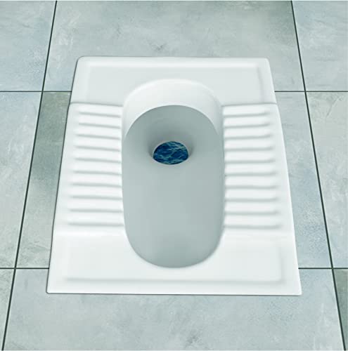 Kemjo Indian Commode for Toilet White Rectangle ORISSA PAN-20"
